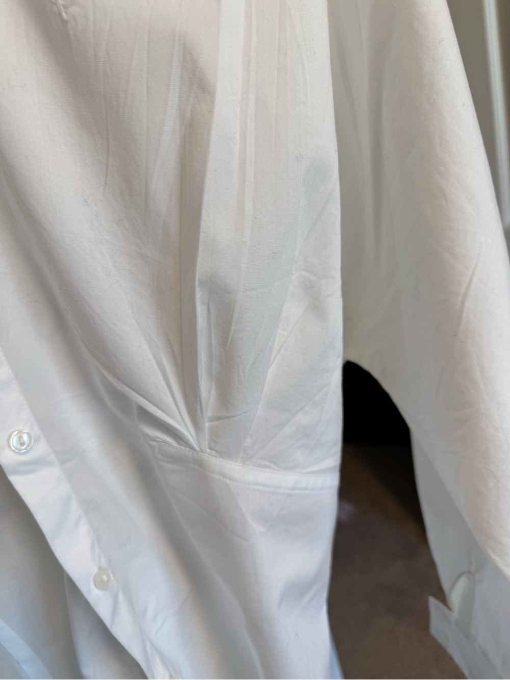 Cache White Button-Front Tailored Women's Shirt - Picture 6 of 7
